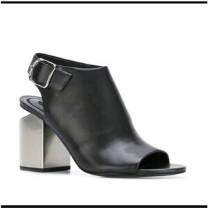 Alexander Wang Nadia Peep Toe Cutout Heels Booties